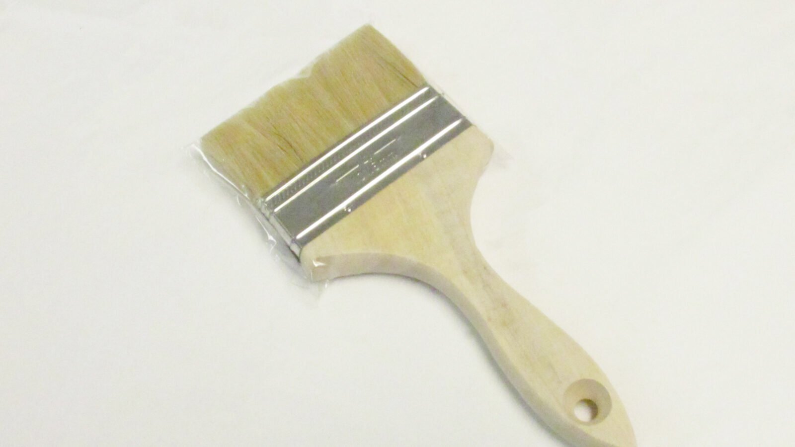 4 Inch Wide Double-Thick Paint Brush, Wood Handle (1)