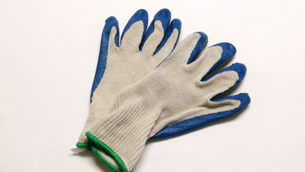 Palm Coated Rubber Knit Glove